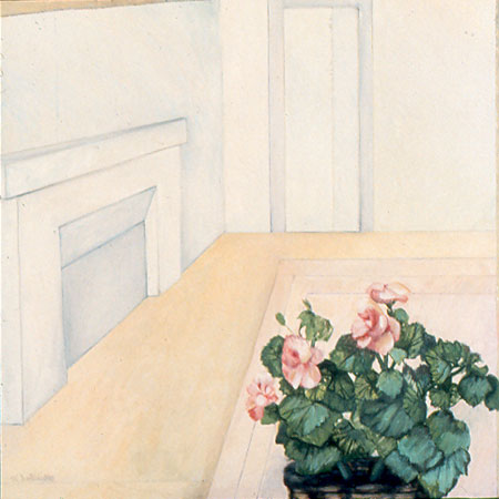 Empty Room with Flowers