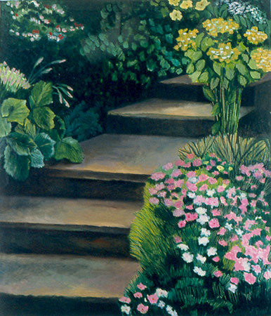 Flowering Garden Steps